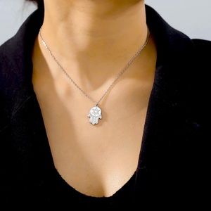 Hamsa Star of David Necklace